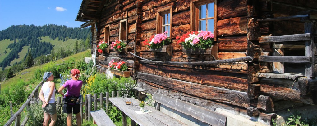 Wanderung auf Almhütten im Salzburger Land © Wagrain-Kleinarl Tourismus