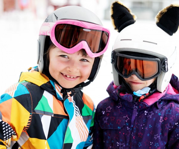 Kinder im Skikurs