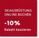 Skiausrüstung online buchen